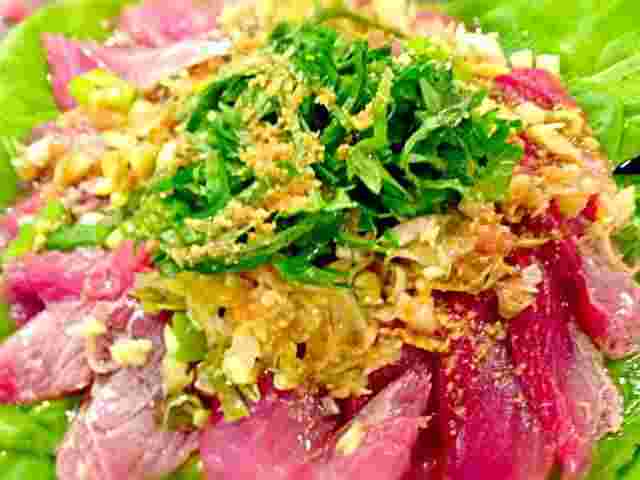 かつおを使った中華風サラダ