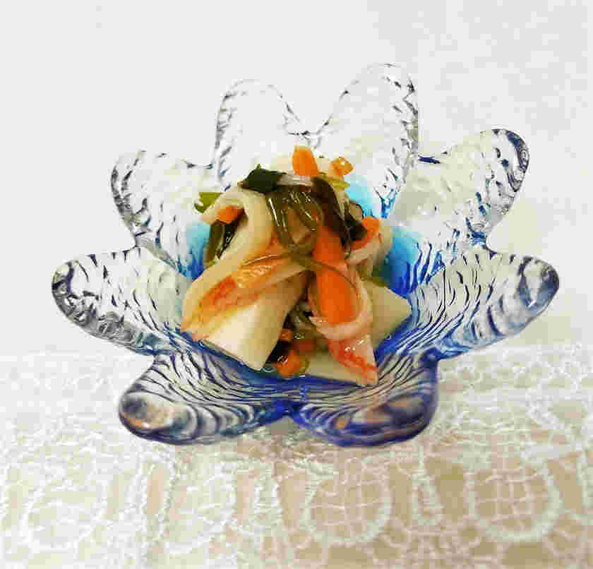 長芋とめかぶの酢の物