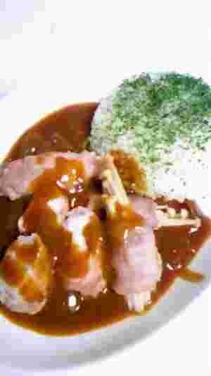 山芋の肉巻きが入った山芋カレー