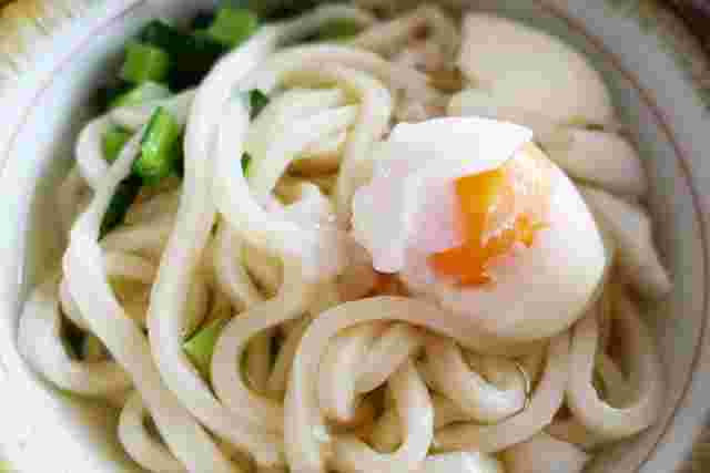 さっぱり食べれる小松菜のうどん