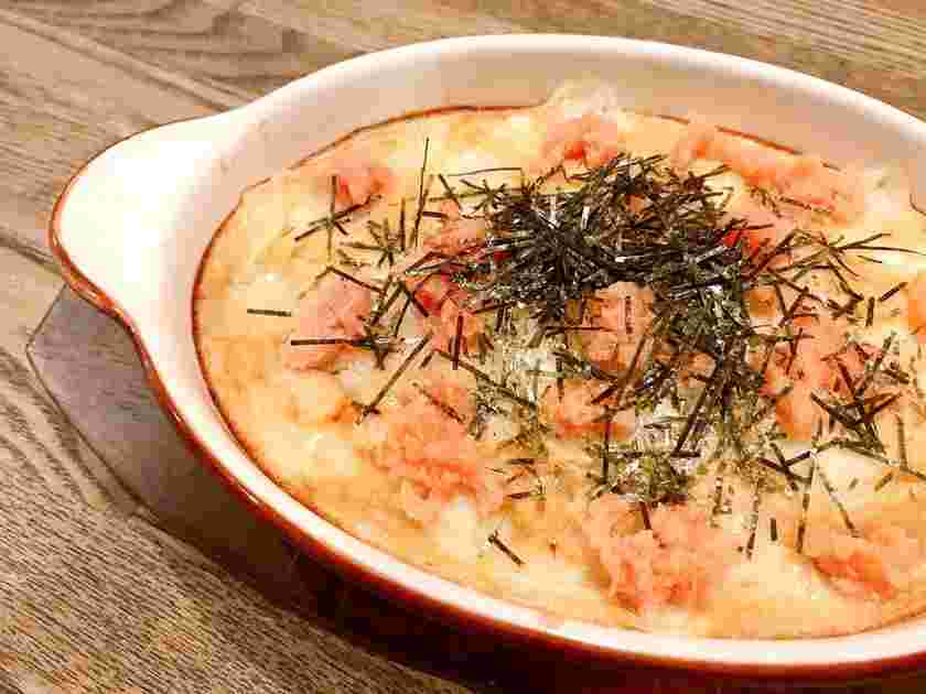餅や明太子が入った山芋グラタン