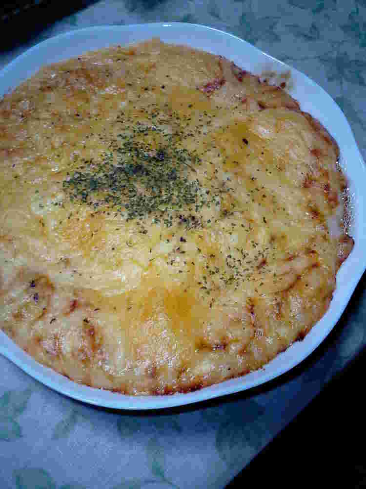レンジで作る山芋グラタン