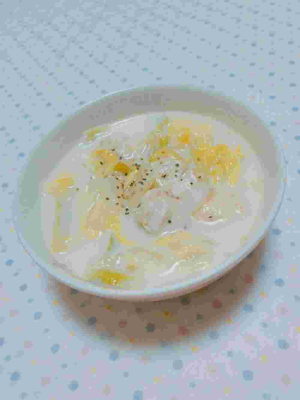 白菜のミルクささみスープ