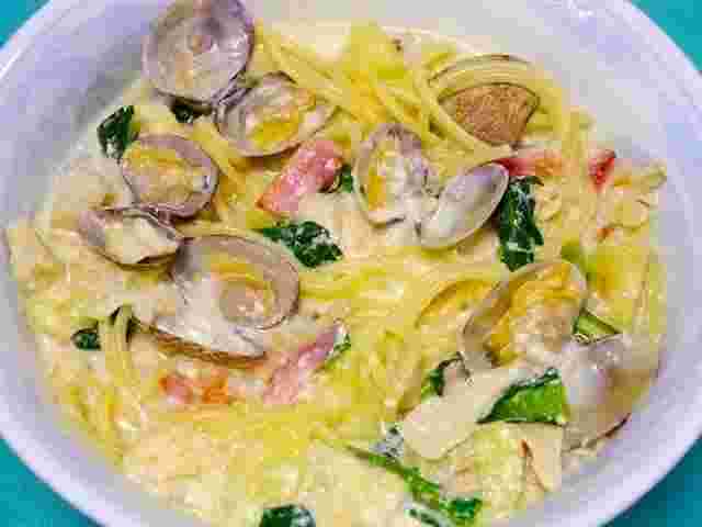 クラムチャウダースープパスタのレシピ