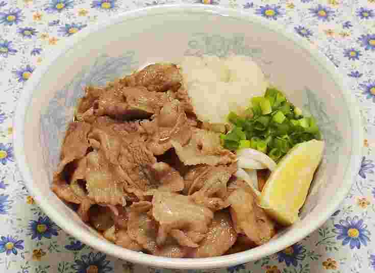 牛肉おろしぶっかけうどん