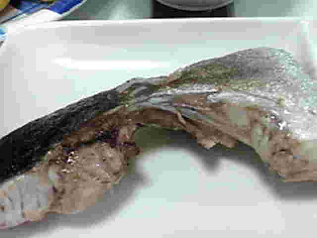 カンパチのカマの塩焼き