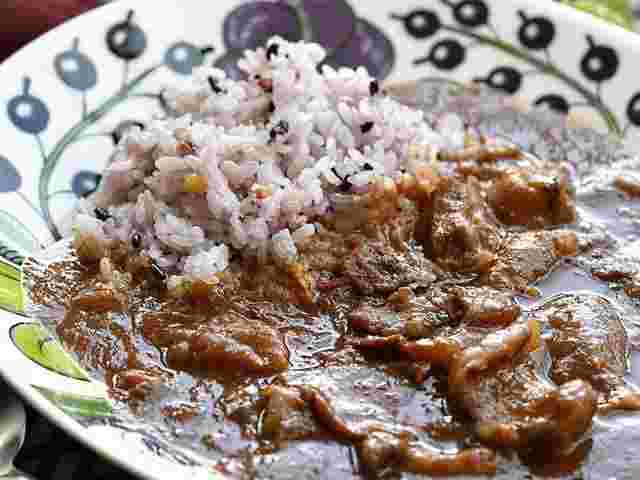 コストコの牛すじを使ったカレー