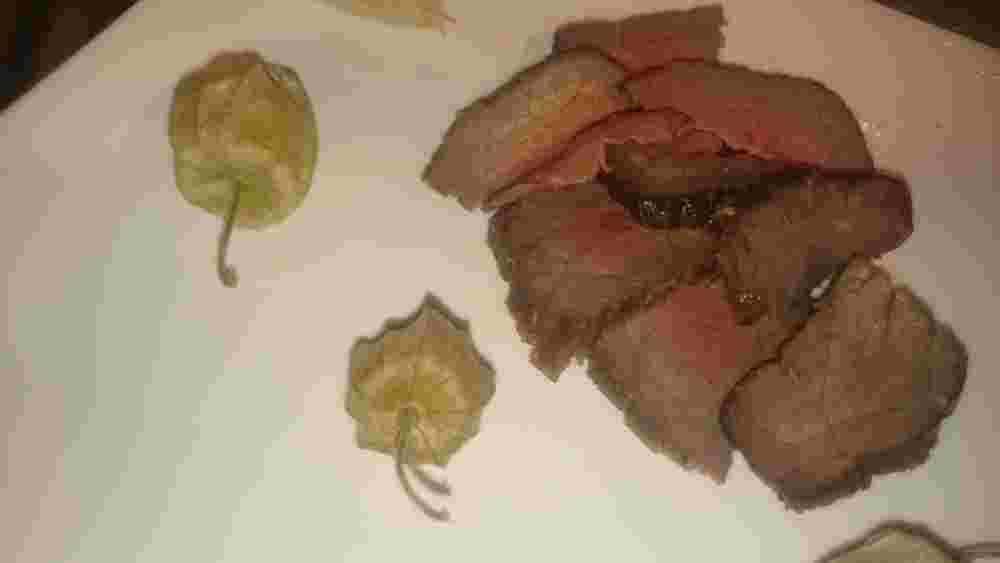 干し牛ヒレ肉のローストビーフ