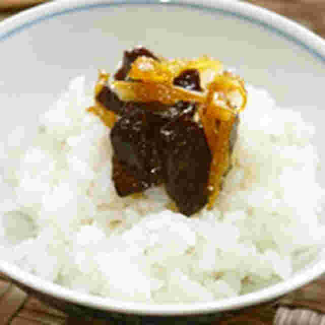生姜と干し肉の即席佃煮