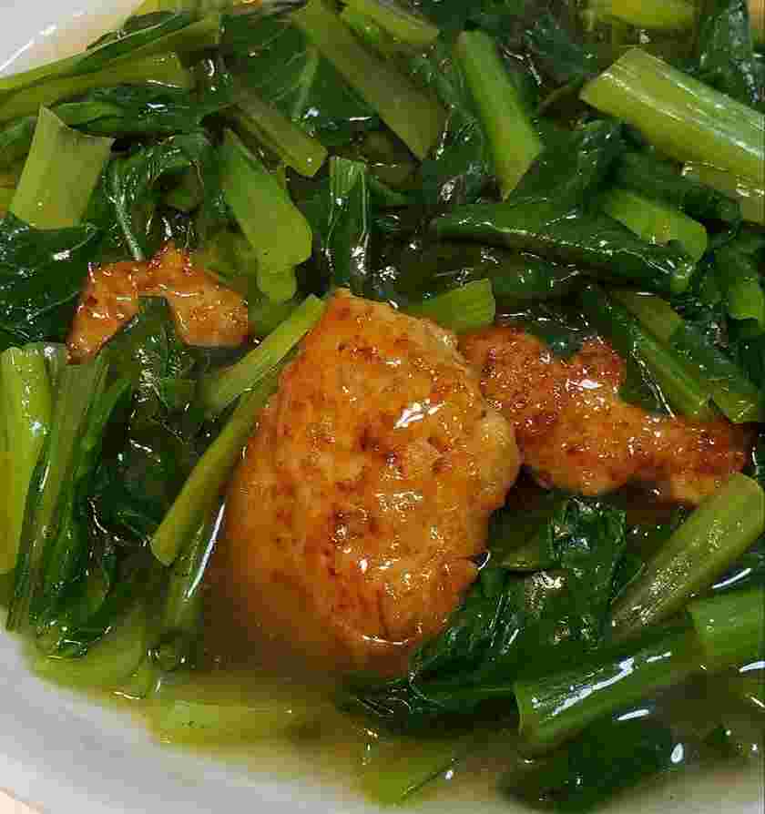 小松菜と鶏団子のあんかけ
