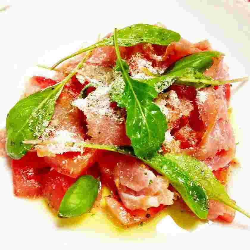 生ハムとトマトのイタリアンサラダ