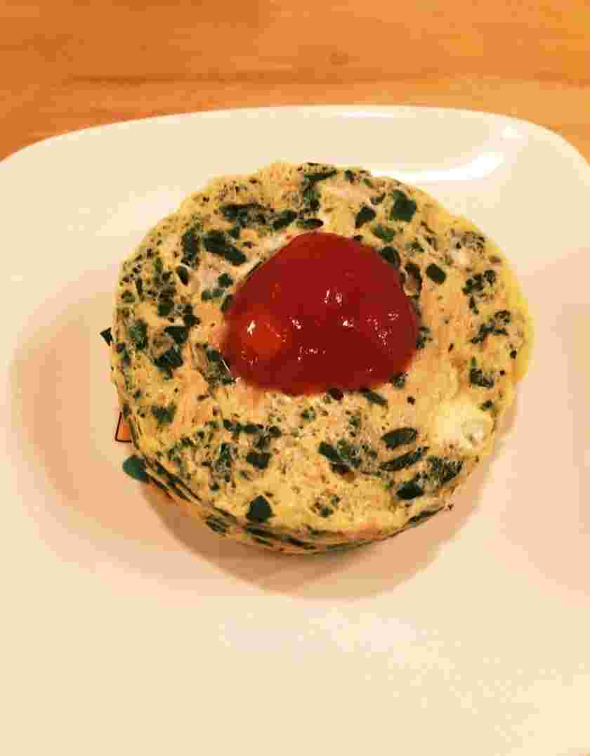 離乳食中期のお弁当のオムレツ