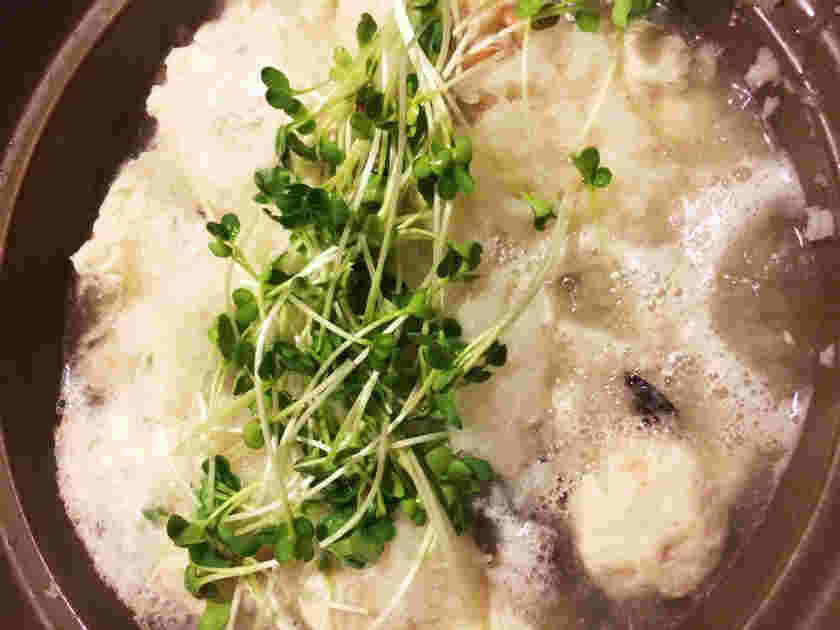 肝臓に良い食べ物のしじみと豆腐のみぞれ鍋