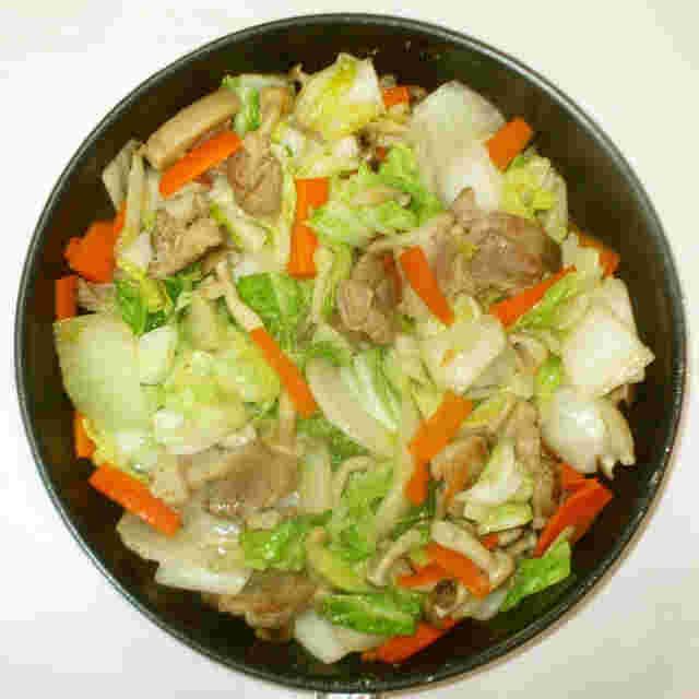 豚バラ肉中華風白菜炒め