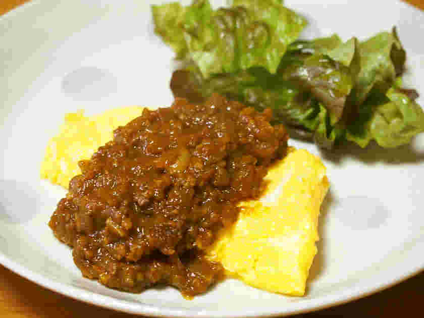 ドライカレーオムレツ