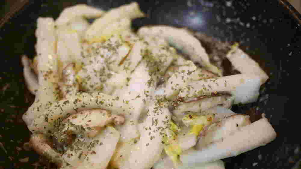 大根と白菜としいたけの洋風クリーム煮