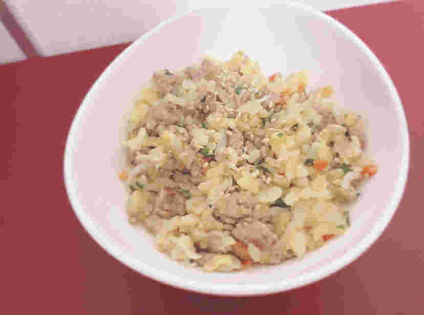 離乳食のしらすチャーハン