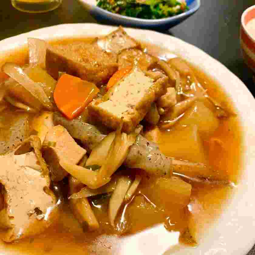 大根とごぼうと厚揚げのあんかけ煮物