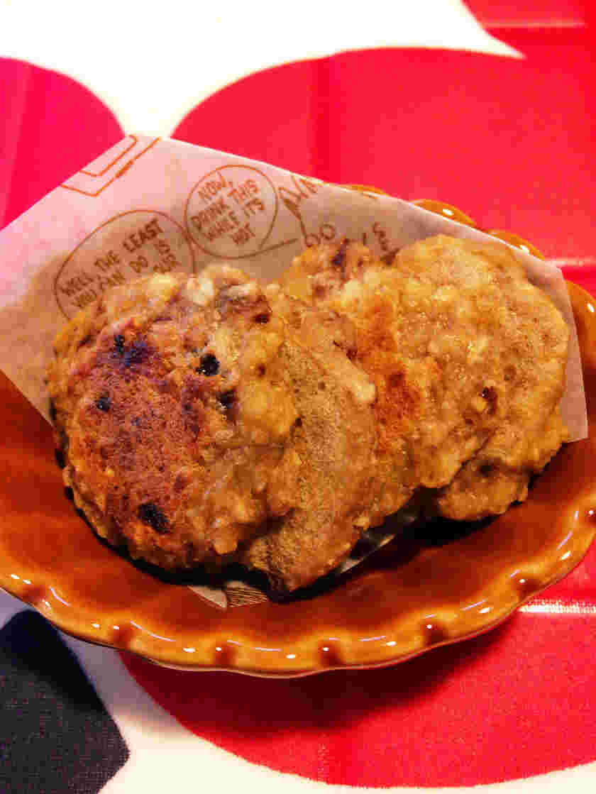 離乳食のプルーン入りオートミールおやき