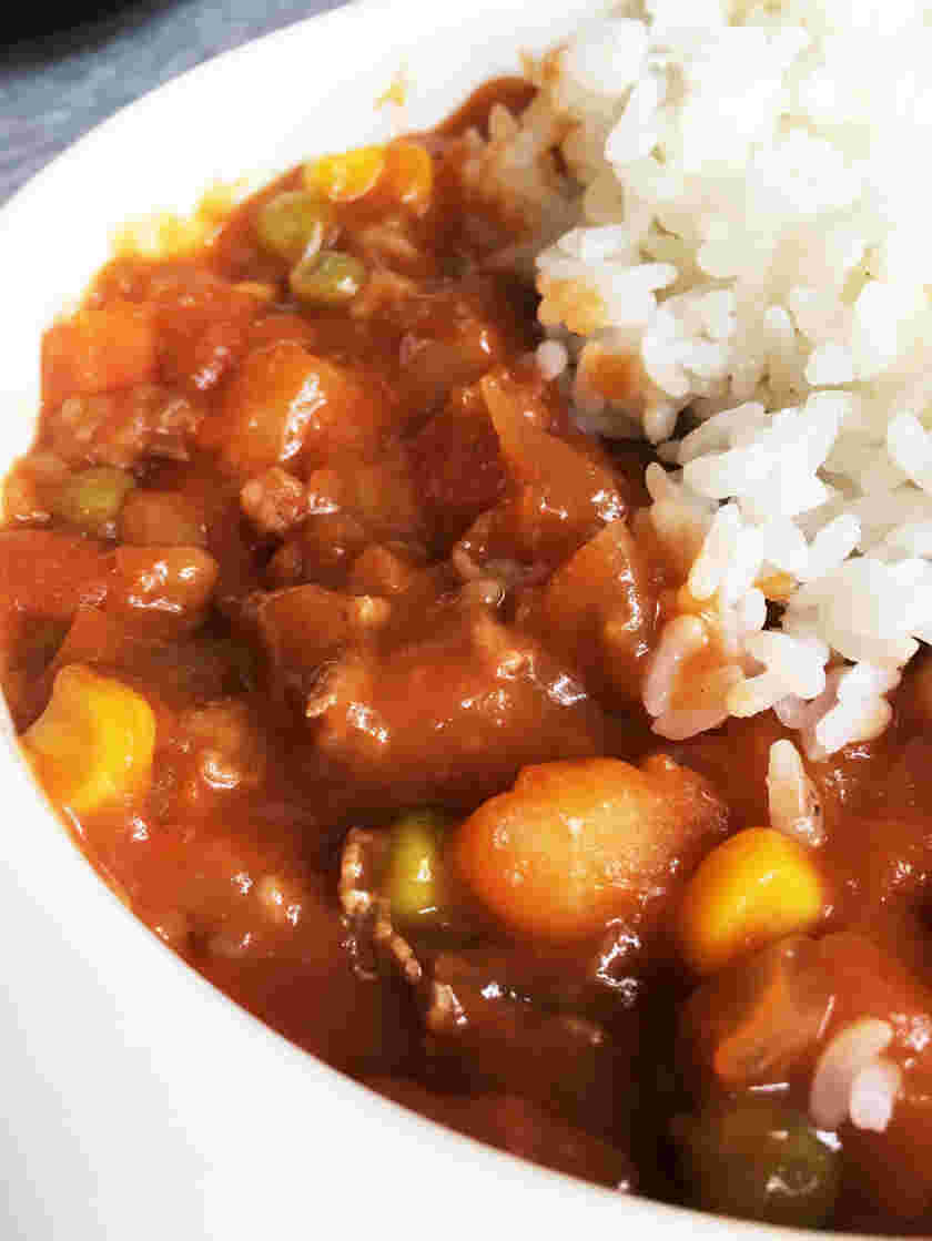 離乳食完了期からの牛肉で作るハヤシライス