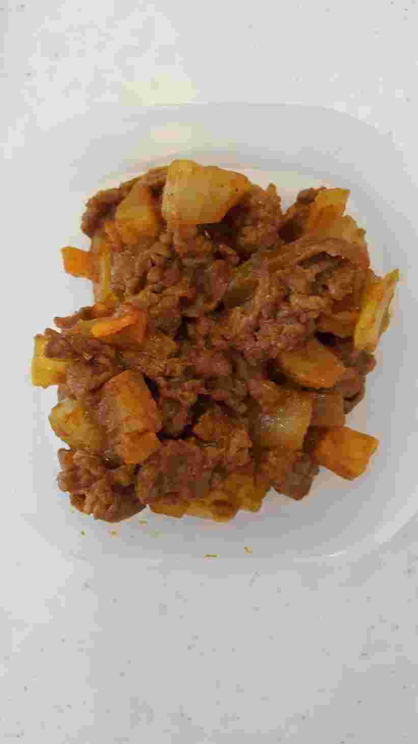 離乳食後期からの牛肉のカレーケチャップ炒め