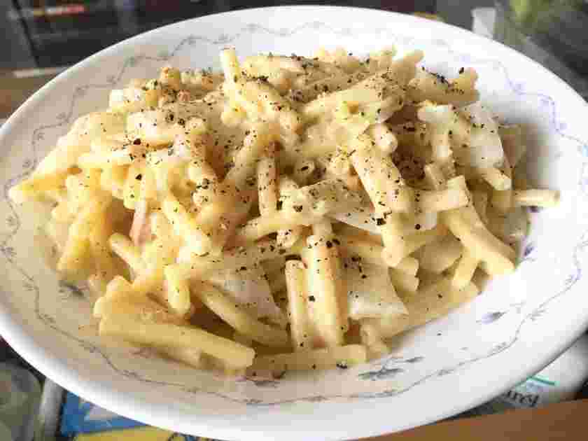 白菜とツナのクリームパスタ