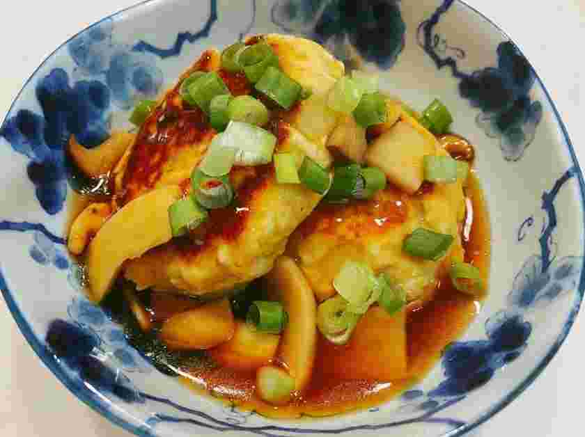 なすと豆腐の和風ハンバーグ