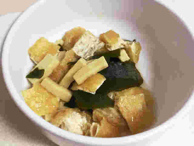 離乳食の油揚げの煮物