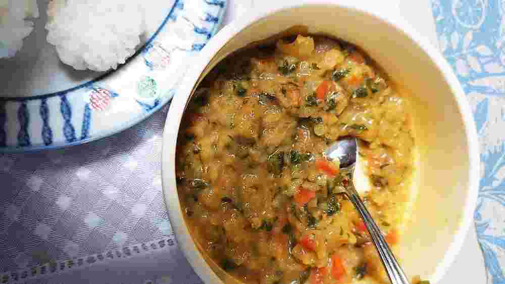 辛口カレーからの取り分け離乳食カレー