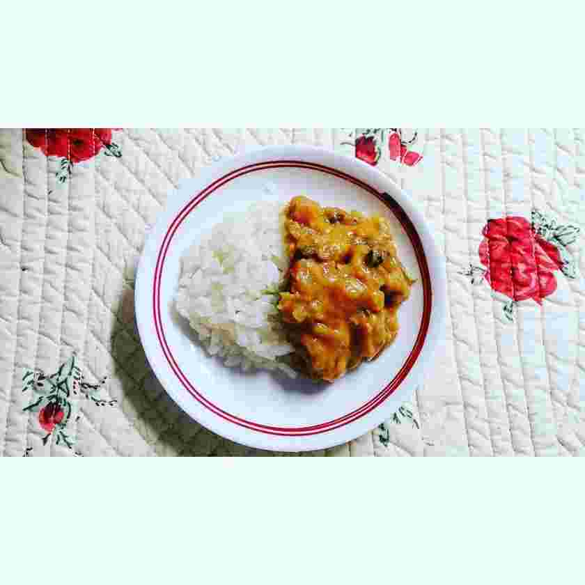 豆と野菜の離乳食カレー