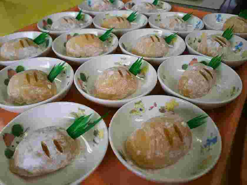 人参を使ったお菓子の大福