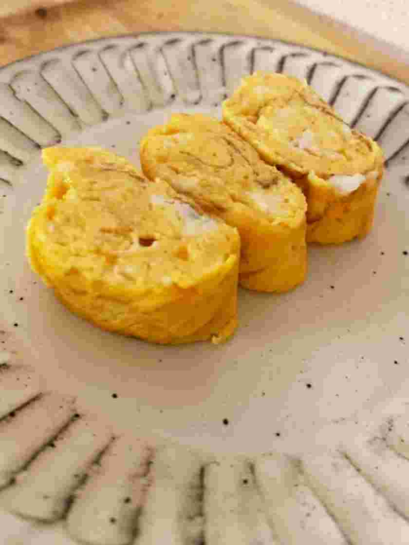 離乳食におすすめのコーンの素で作った卵焼き
