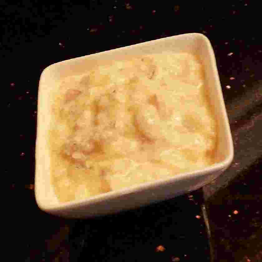 離乳食のしらす入りミルク粥