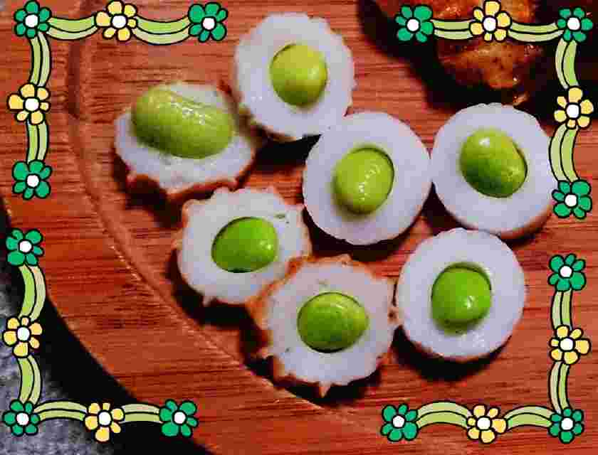 離乳食のちくわ枝豆