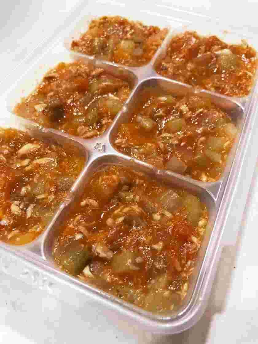 離乳食用のさんまトマト煮
