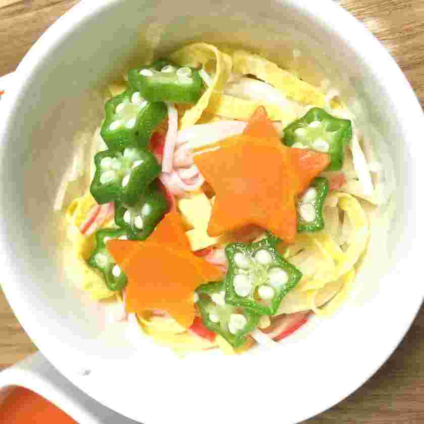 七夕用にアレンジしたそうめん