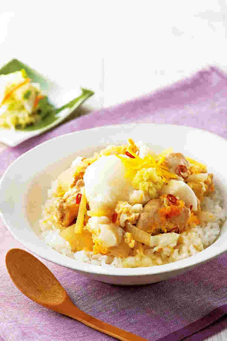 生姜を隠し味に使った親子丼
