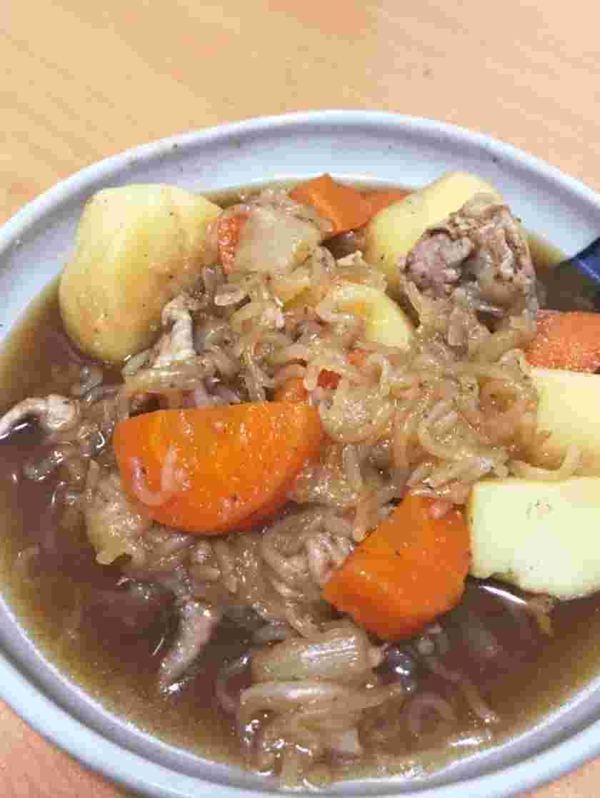 バルサミコ酢を隠し味に使った肉じゃが