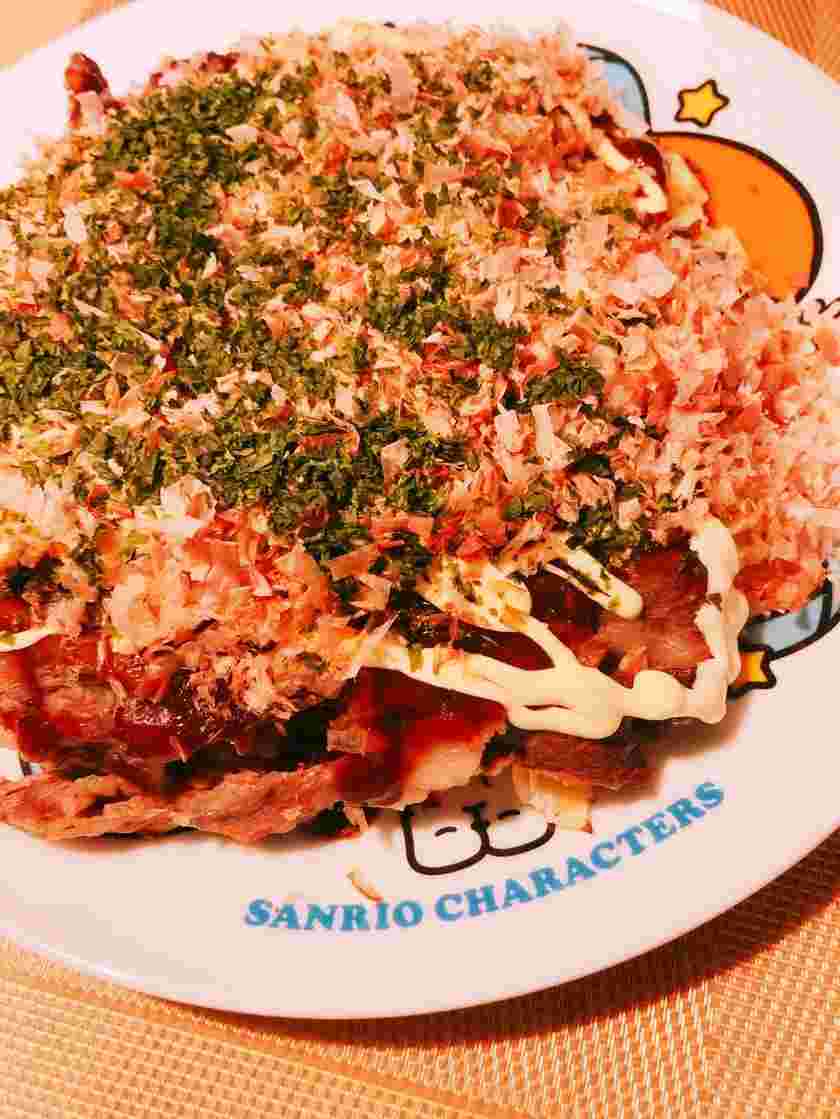 隠し味に柚子胡椒を使ったお好み焼き