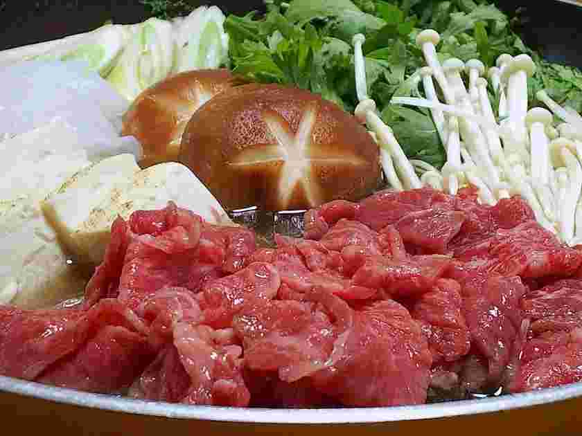 隠し味に塩を使ったすき焼き