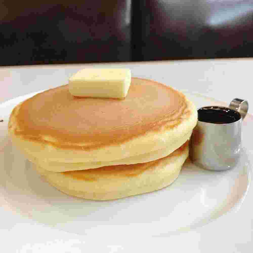 強力粉と豆腐を隠し味に加えたふわふわホットケーキ