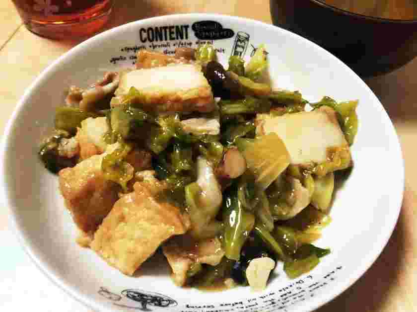 離乳食の厚揚げの照り焼き