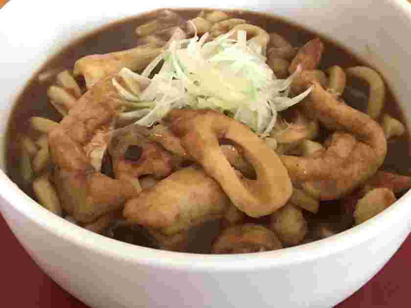 隠し味にソースを使ったカレーうどん