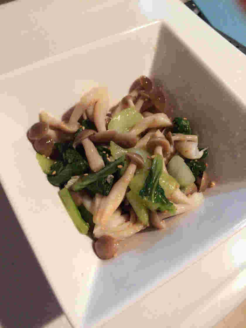 チンゲン菜としめじのおひたし