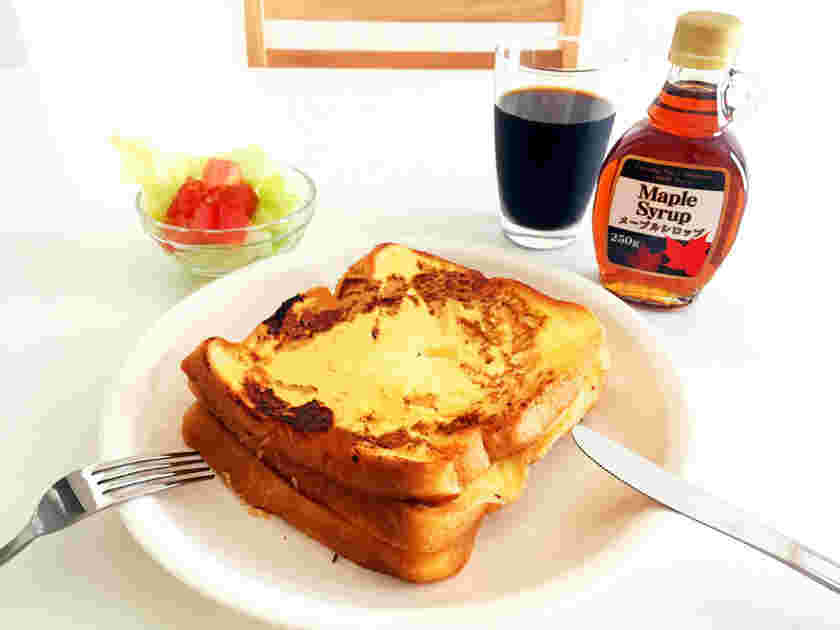 レンジで作る黄金比率のフレンチトースト