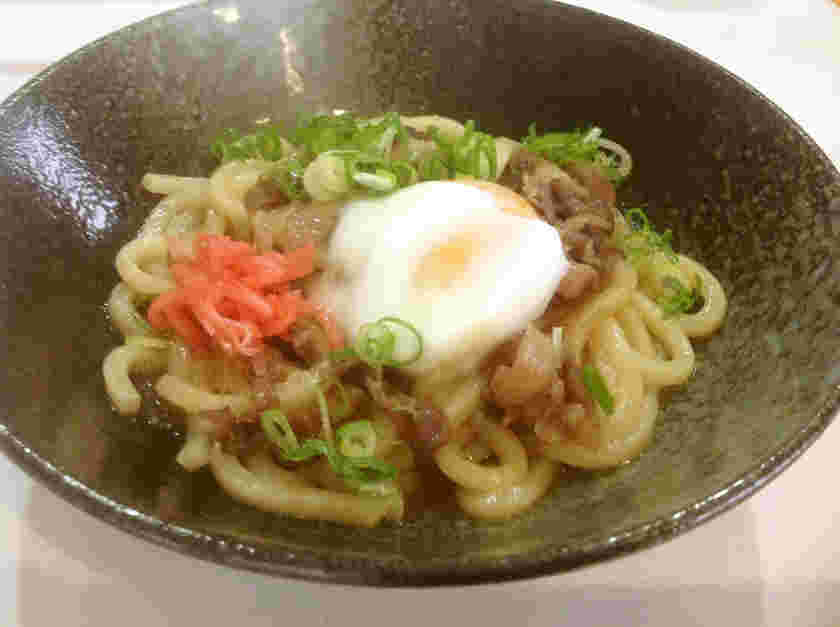 牛肉薄切りで作るすき焼き風うどん