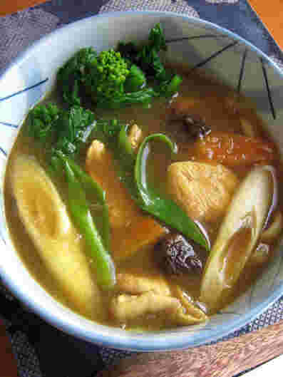 じゃがいもを使ったカレー南蛮うどん