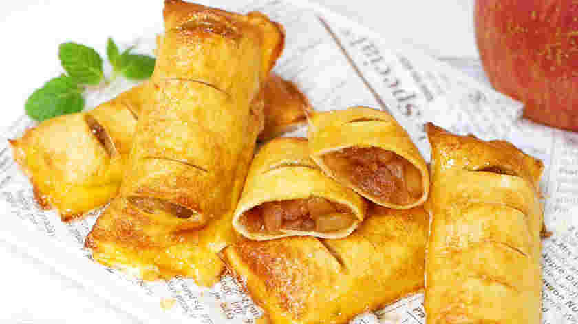 食パンで作るアップルパイ
