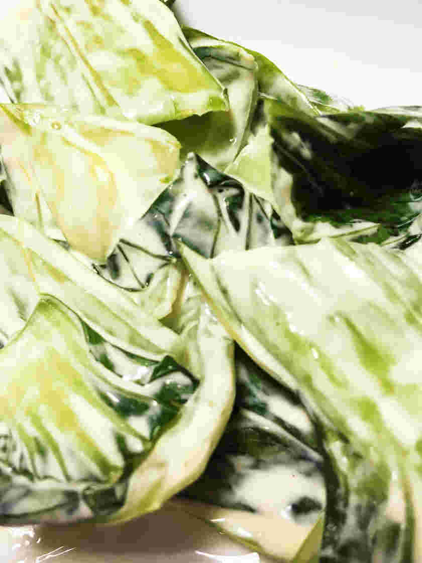 チンゲン菜のにんにくマヨ和え