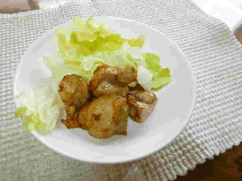 ヘルシーな鶏むね肉味噌マヨ焼き